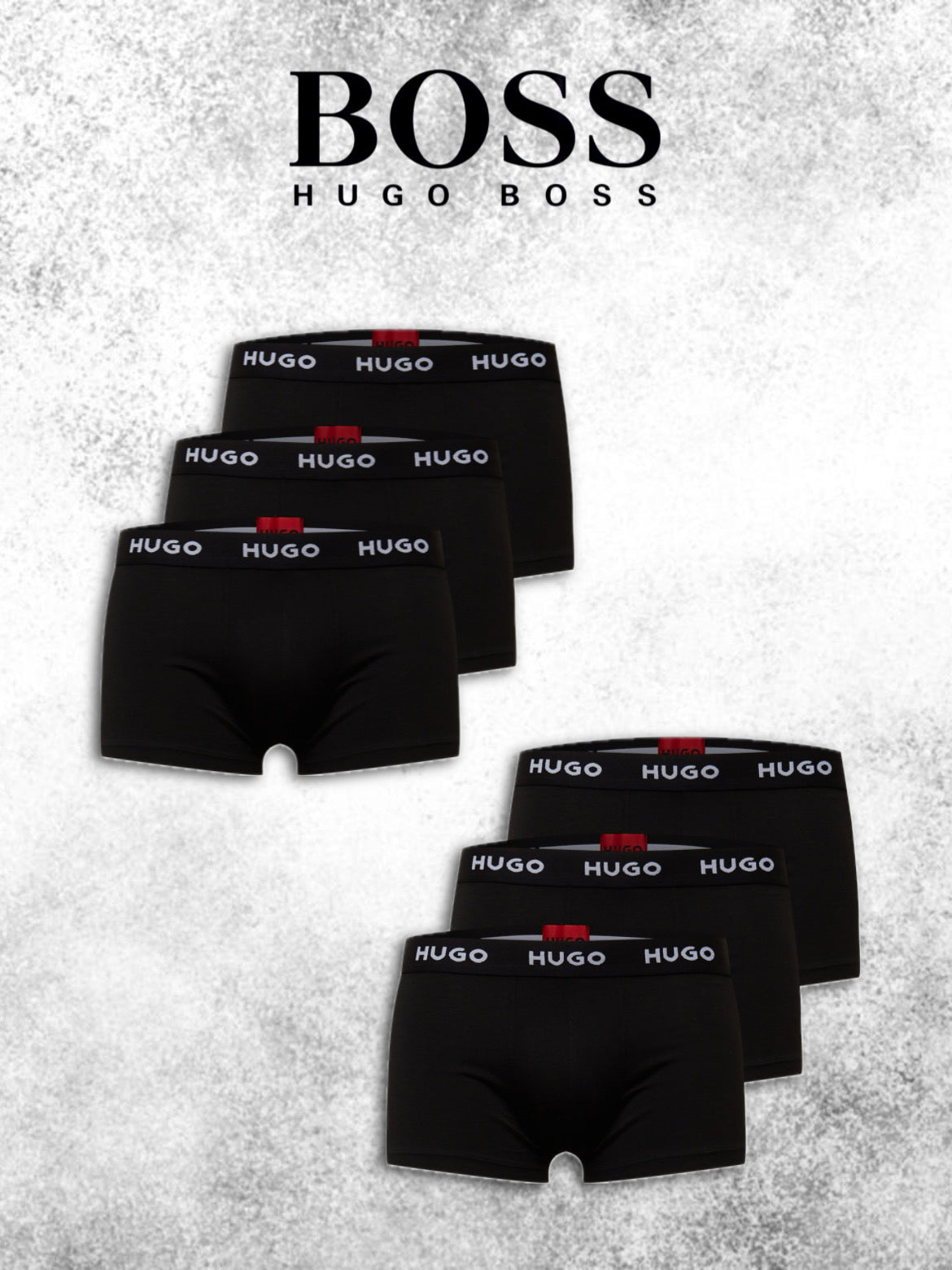 Hugo Underwear Pack 6 Only Black