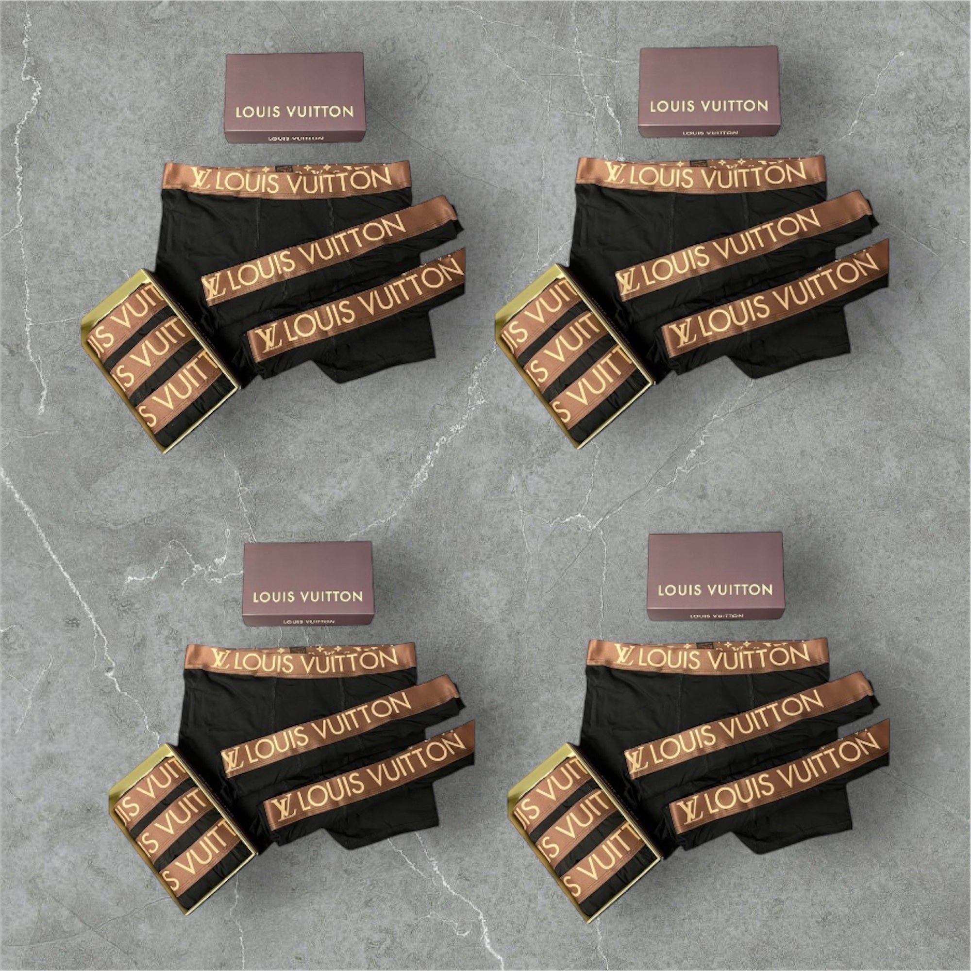 Louis Vuitton Underwear Pack 12 Code - 7107 +ΔΩΡΟ T-SHIRT