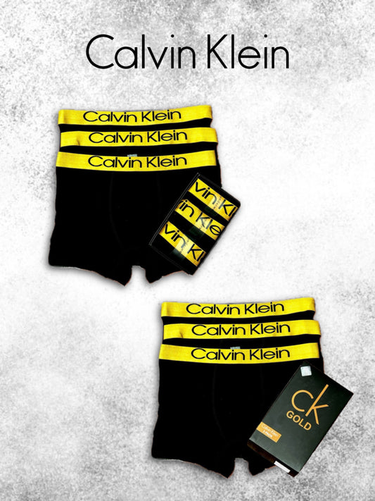 Calvin Klein Underwear Pack 6 Black Gold