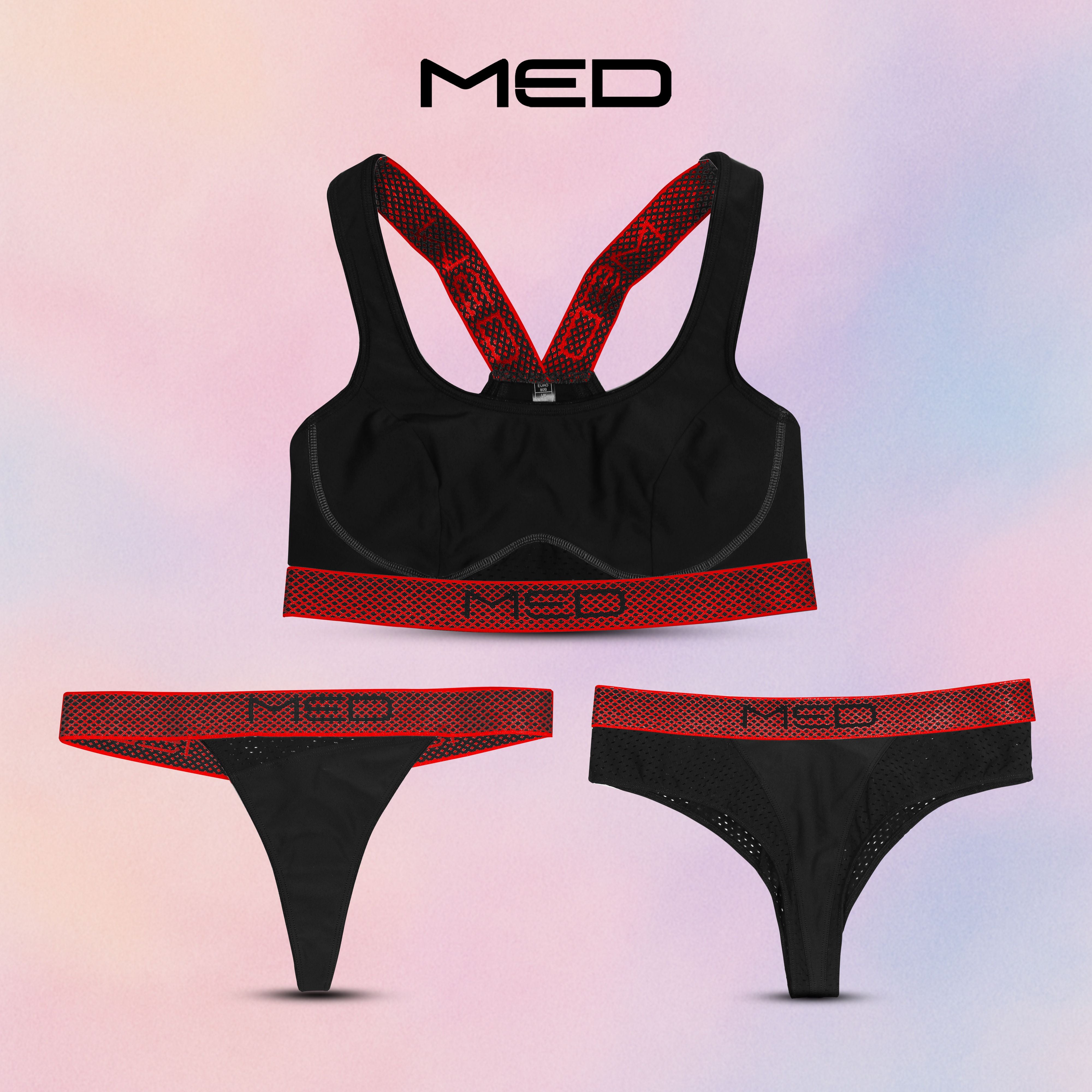 Med Women’s Full Pack 3 Red