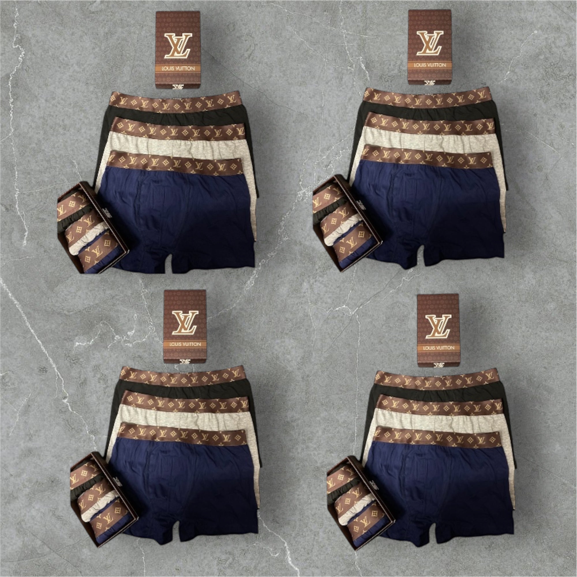 Louis Vuitton Underwear Pack 12 Code - 1323 +ΔΩΡΟ T-SHIRT