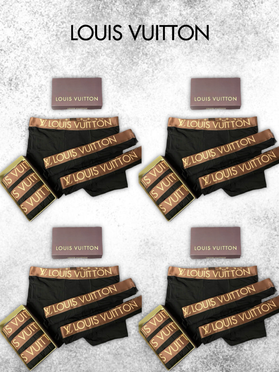 Louis Vuitton Underwear Pack 12 Code - 7107 +ΔΩΡΟ T-SHIRT