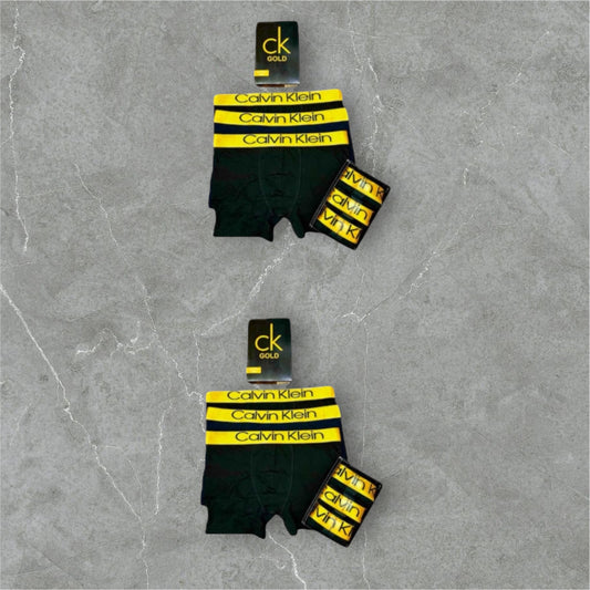 Calvin Klein Underwear Pack 6 Black Gold