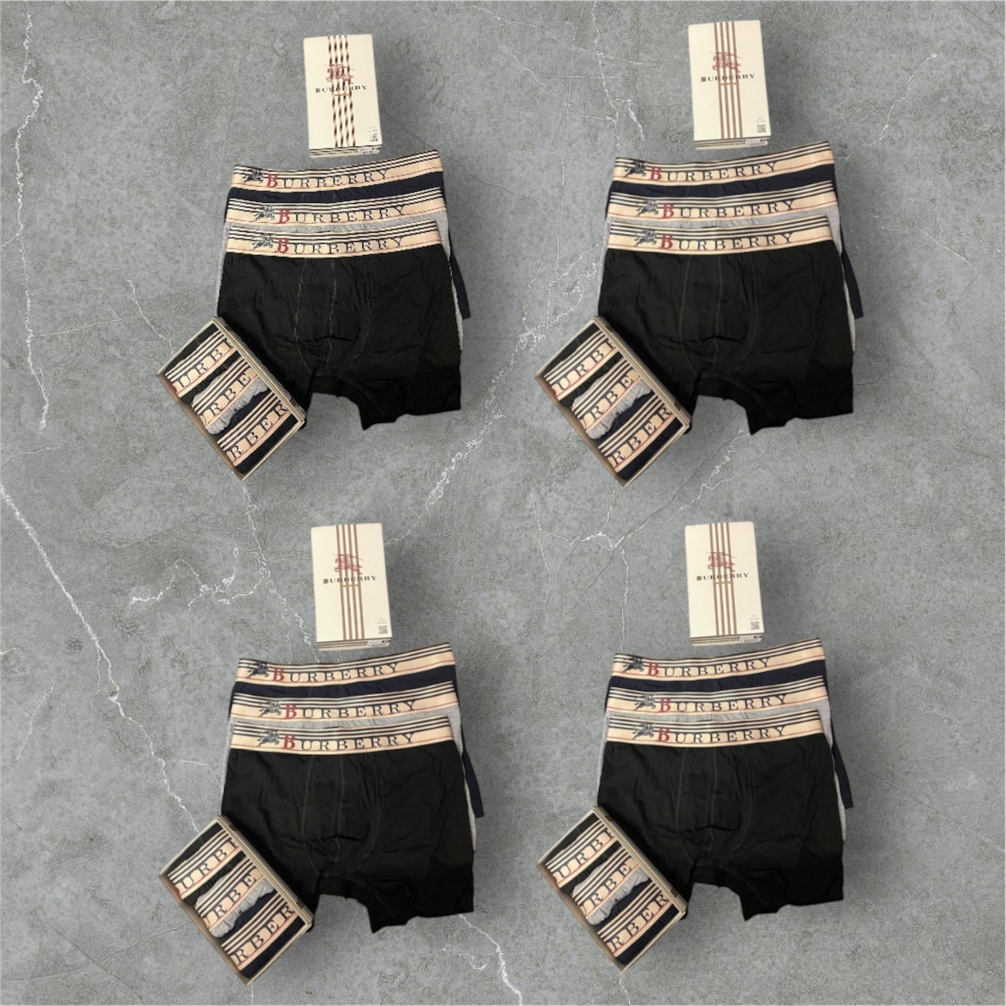 Burberry Pack 12 Code - 3001 +ΔΩΡΟ T-SHIRT